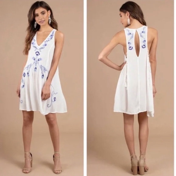 Free People Adelaide Festival Embroidered Slip Dress